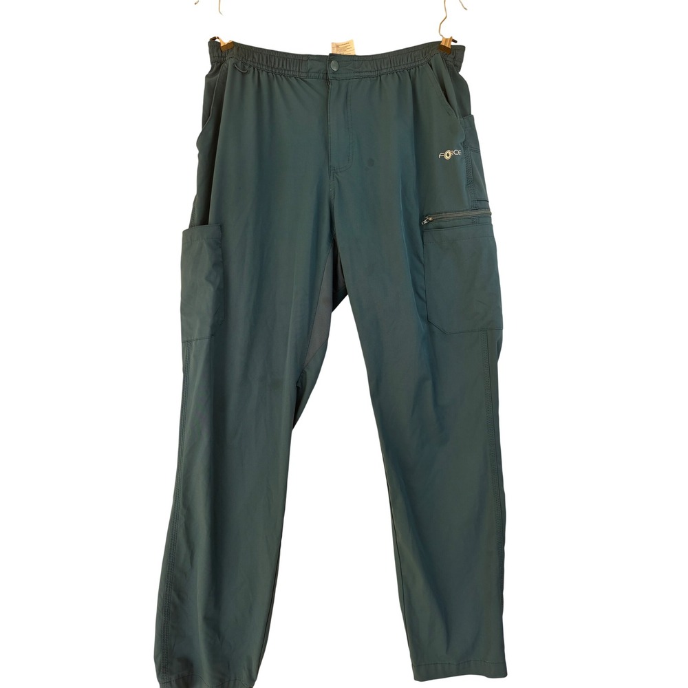 Carhartt Force Mens Regular L Scrub Pants Teal Blue Cargo C55106 FastDry nursing